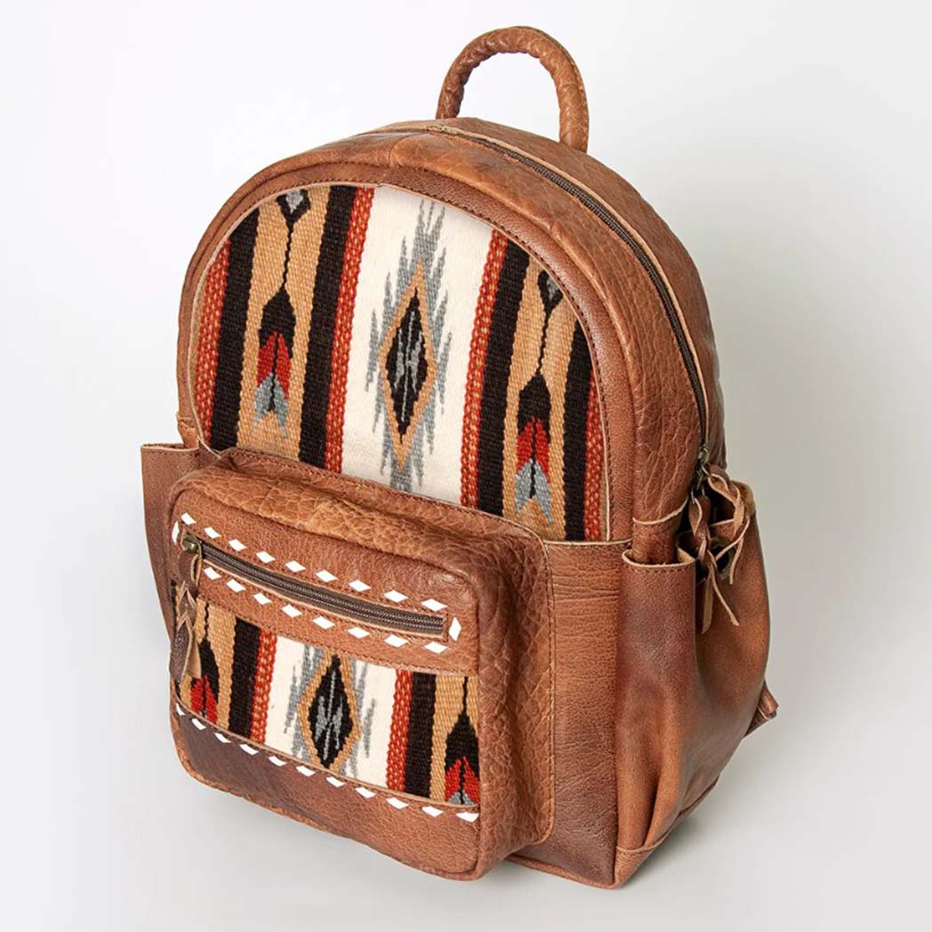 american eagle cotton backpack leather American Darling Aztec Leather Backpack