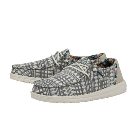 Hey Dude Women's Wendy Boho Embroidery Grey