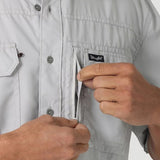 Wrangler Men's Solid High Rise Grey Shirt