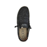 Hey Dude Men's Wally Sox Stitch Black