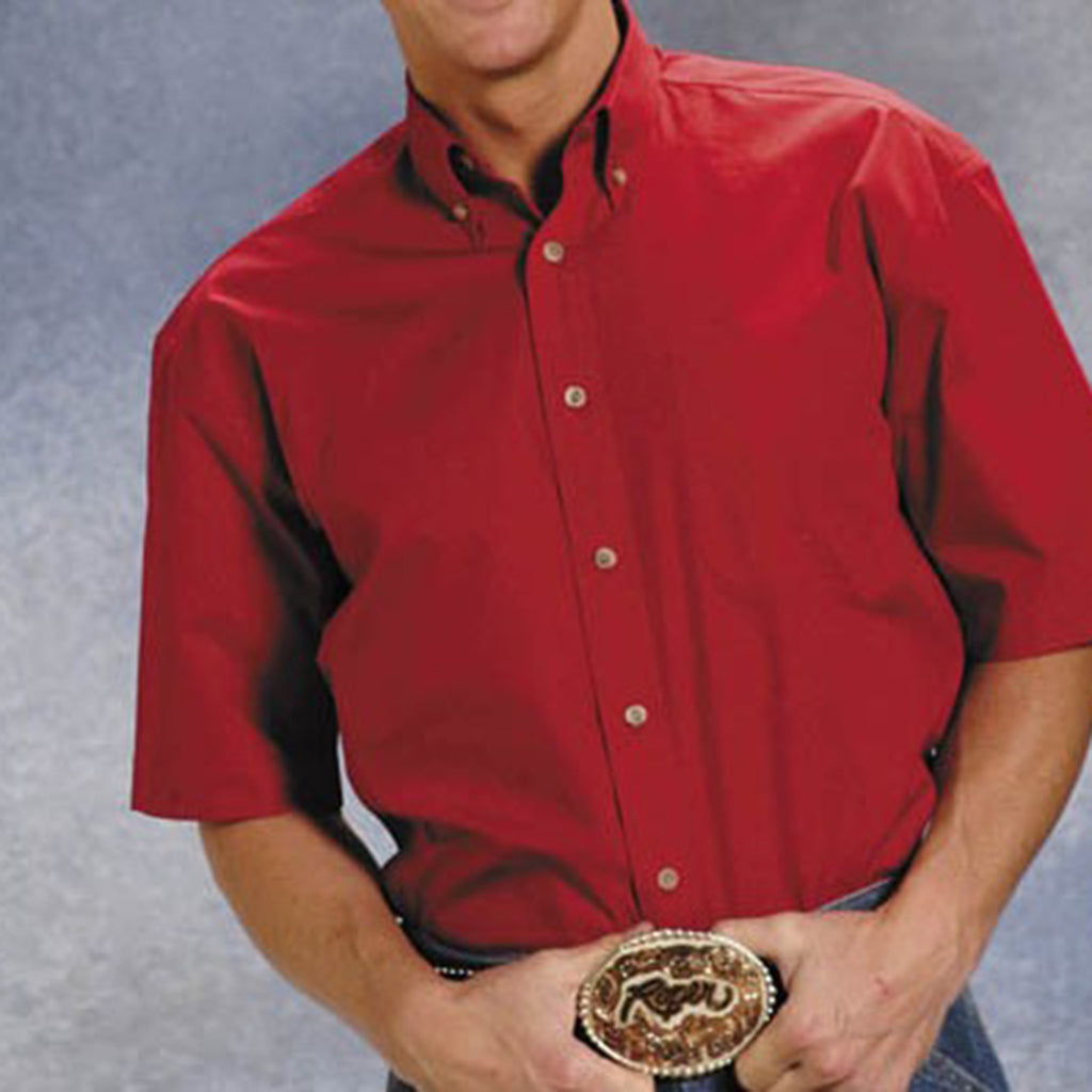 Karman Western Apparel Solid Red Short Sleeve Western Edge, Ltd.