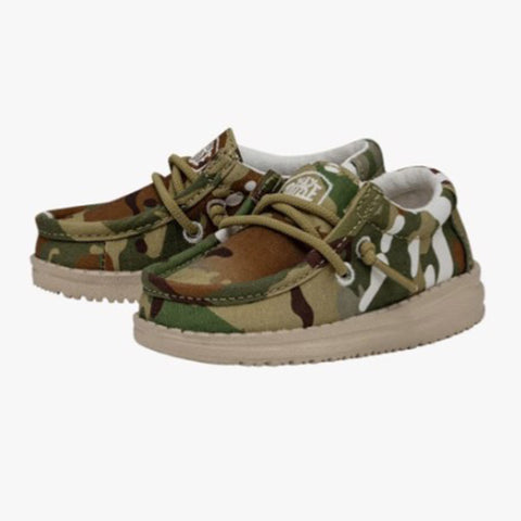 Hey Dude Wally Toddler Ripstop Multi Camoflauge