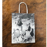 Black and White Western Gift Bag