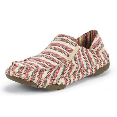 Tony Lama Women s Red and Tan Canvas