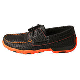 Twisted X Black and Orange Driving Moc