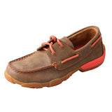 Twisted X Kids Brown and Coral Driving Moc 