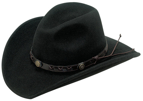 Dakota Crushable Black Wool Hat