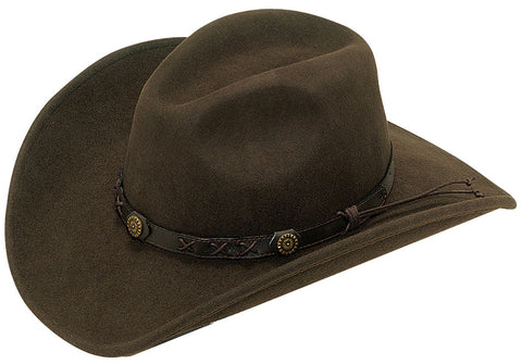 Twister Dakota Crushable Brown Wool Hat