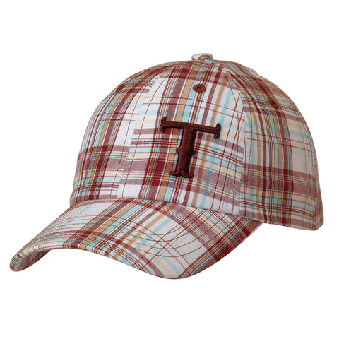 Twister Brown/Turquoise Plaid Cap