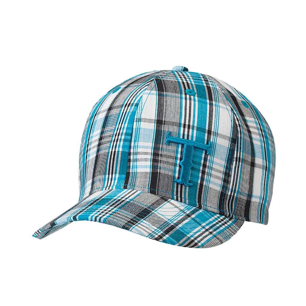 Twister Youth Blue/Black Plaid Cap