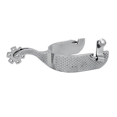 Men's Stainless Steel Rasp Design Spurs