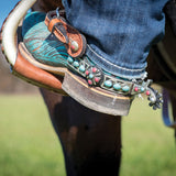 Southwest Collection Dark Grey Steel Starburst Medium Spurs