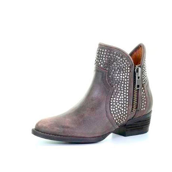 Corral Women's Distressed Black Shortie Boots