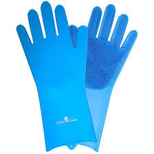 Classic Equine Blue Washing Gloves