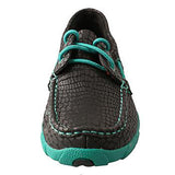 Twisted X Youth Black Croc with Lush Green Lacing
