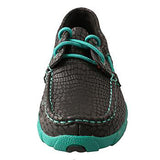 Twisted X Women's Black Croc print with Lush Green Lacing