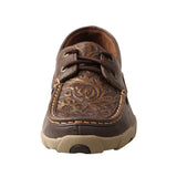 Twisted X Women's Rich Brown Floral Tooled Driving Moc