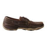 Twisted X Women's Rich Brown Floral Tooled Driving Moc