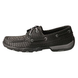 Twisted X Women's Black Grey Fish Short Moc