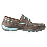 Twisted X Women's Grey and Light Blue Short Moc