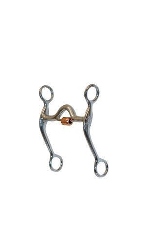 Chrome Plated With Copper Cricket Curb Bit