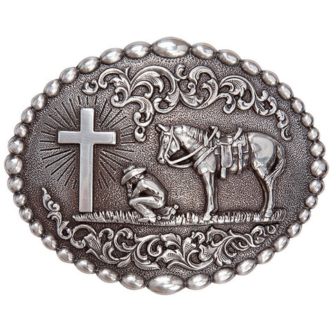 Praying Cowboy Belt Buckle