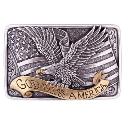 God Bless America Buckle