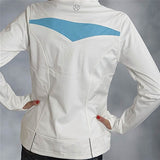 Women's White/Turq Soft Shell Jacket