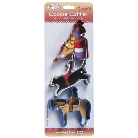 3 Piece Rodeo Cookie Cutter Set