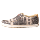 Twisted X Women's Taupe and Black Aztec Slip-On