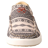 Twisted X Women's Taupe and Black Aztec Slip-On