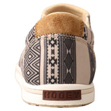 Twisted X Women's Taupe and Black Aztec Slip-On