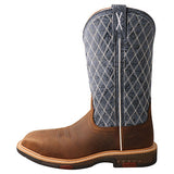 Twisted X Brown and Blue Composite Toe Boots