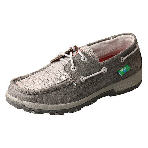 Twisted X Women's Grey Eco and Cell Stretch Moc 
