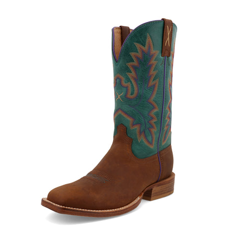 Twisted X Women's 11" Cinnamon/Turquoise SQ Toe