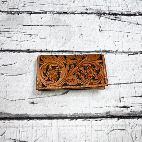 Twisted X Floral Tan/Black Wallet