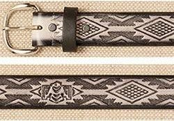 Aztec Gray Beige Belt