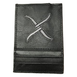 Twisted X Black and Silver Money Clip Wallet