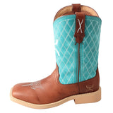 Twisted X  Kids Brown/Turquoise Boot