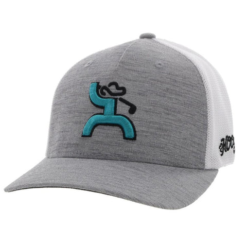 Hooey Youth Golf Grey & White Cap