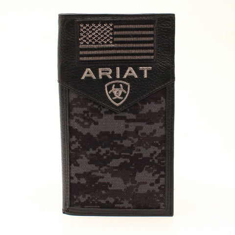 Ariat Black Digital Camo Wallet