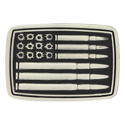 Montana Silver Bullet Flag Buckle 