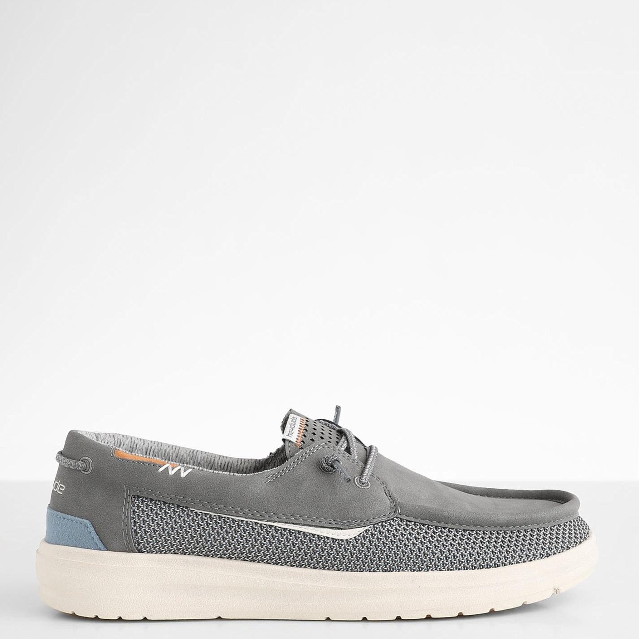 Hey Dude Welsh Mens Grey Slip On Loafer Boat Shoes Size 11 112210000 Hey Dude Welsh Grip  main image 3