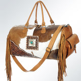 American Darling Cowhide Tooled Duffel Bag