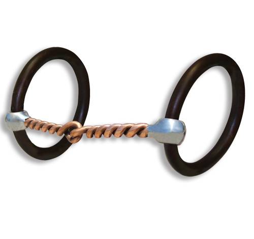 Professional's Choice COPPER TWIST RING SNAFFLE