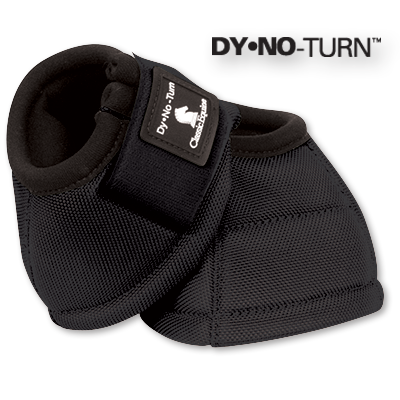 Black Classic Equine No-Turn Bell Boots 