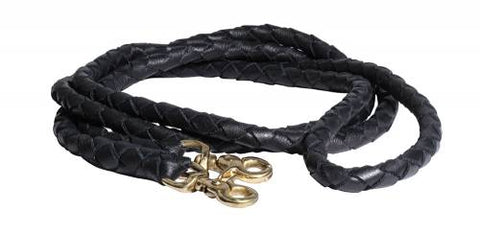 Professional's Choice Black Braided Roping Rein