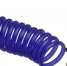Tough-1 Coil Water Hose with Nozzle - Royal Blue