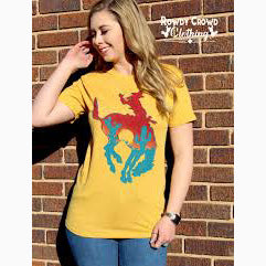 Rowdy Mustard Bowie Bronc T-Shirt