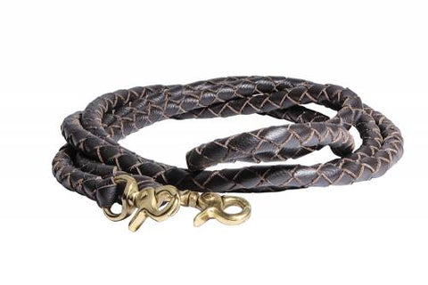 Professional's Choice Brown Braided Roping Rein